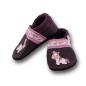 Preview: Krabbelschuhe Einhorn auf darkviolett